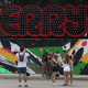 The sign near Perry’s stage